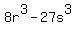 8r%5E3-27s%5E3