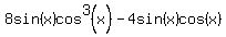 8sin%28x%29cos%5E3%28x%29-4sin%28x%29cos%28x%29
