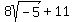 8sqrt%28-5%29%2B11