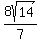 8sqrt%2814%29%2F7