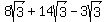 8sqrt%283%29%2B14sqrt%283%29-3sqrt%283%29