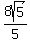 8sqrt%285%29%2F5