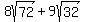 8sqrt%2872%29%2B9sqrt%2832%29