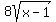 8sqrt%28x-1%29