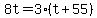 8t=3%28t%2B55%29