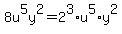 8u%5E5y%5E2=2%5E3%2Au%5E5%2Ay%5E2