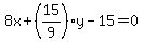 8x%2B%2815%2F9%29y-15=0