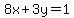 \"8x%2B3y=1\"