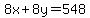 8x%2B8y=548