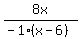 8x%2F%28-1%28x-6%29%29