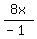 8x%2F%28-1%29