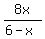 8x%2F%286-x%29