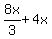 8x%2F3%2B4x