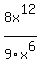 8x%5E12%2F9%2Fx%5E6