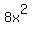 8x%5E2