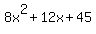 8x%5E2%2B12x%2B45