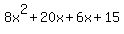 8x%5E2%2B20x%2B6x%2B15