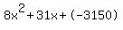 8x%5E2%2B31x%2B-3150