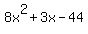 8x%5E2%2B3x-44