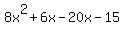8x%5E2%2B6x-20x-15
