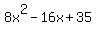 8x%5E2-16x%2B35