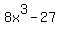 8x%5E3+-+27