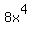 8x%5E4