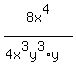 8x%5E4%2F%284x%5E3y%5E3%2Ay%29