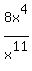 8x%5E4%2Fx%5E11