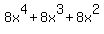 8x%5E4+%2B+8x%5E3+%2B+8x%5E2