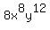 8x%5E8y%5E12