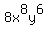 8x%5E8y%5E6