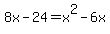 8x-24=x%5E2-6x