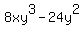 8xy%5E3+-+24y%5E2
