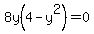 8y%284-y%5E2%29=0