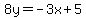 8y=-3x%2B5