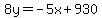8y=-5x%2B930