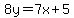 8y=7x%2B5