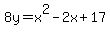 8y=x%5E2-2x%2B17