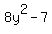 8y%5E2-7