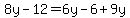 8y-12=6y-6%2B9y