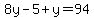 8y-5%2By=94