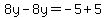 8y-8y=-5%2B5