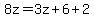 8z=3z%2B6%2B2