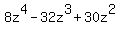 8z%5E4-32z%5E3%2B30z%5E2