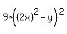 9%28%282x%29%5E2-y%29%5E2