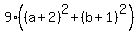 9%28%28a%2B2%29%5E2%2B%28b%2B1%29%5E2%29