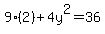 9%282%29%2B4y%5E2=36