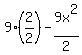 9%282%2F2%29-9x%5E2%2F2