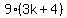 9%283k%2B4%29